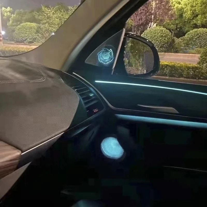 

G01 G02 New X3 X4 Series Car Light Emitting Diode Speaker Cover Tweeter Music 11 Colors Ambient Light