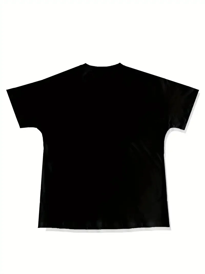 The new men's T-shirt for the summer of 2025 features street fashion casual comfort breathability and 3D angel pattern printing