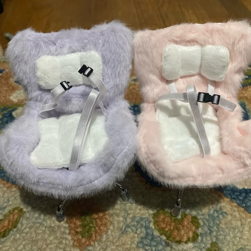 

Автомобильное кукольное безопасное сиденье для 17 см, модель стула Labubu с героями мультфильмов для Labubu, декор для розетки автомобильного сиденья для куклы Labubu, Стайлинг салона автомобиля