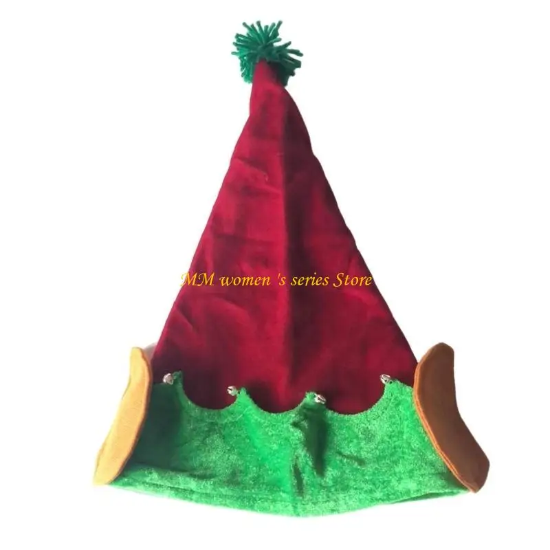 Q39C子供クリスマスハットコスチューム柔らかくて温かい調整可能なクリスマスドワーフハットパーティー帽子帽子の女性クリスマスパーティー