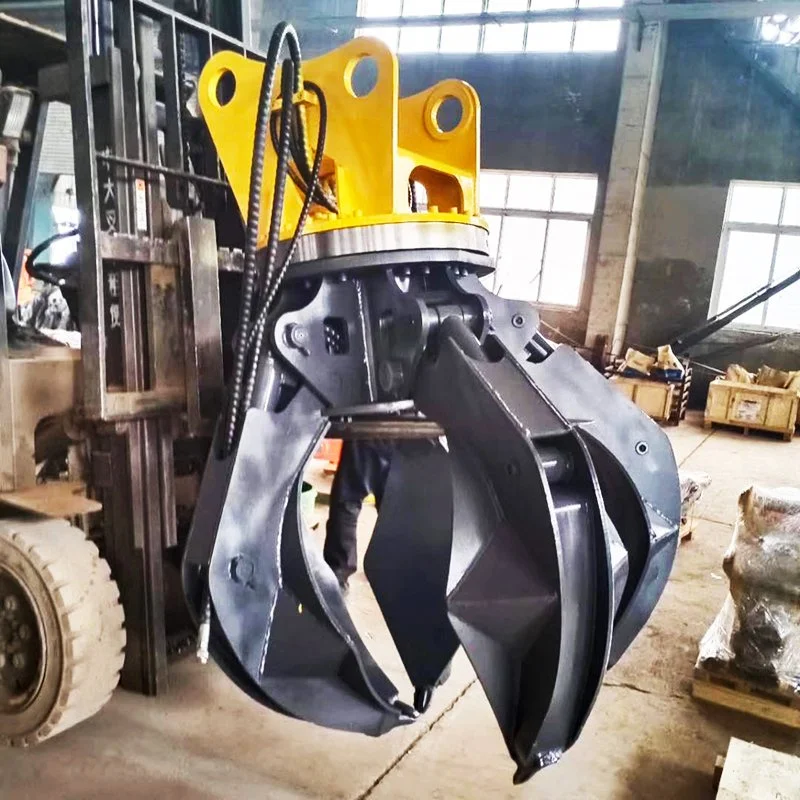 Heavy Duty Hydraulic Lotus Grapple Professional Scrap Metal Handling Solution view 5
