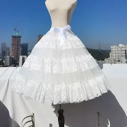 MAGOGO Lolita Tulle Skirt Support Violent Boneless Soft Yarn Long Gorgeous Cloud Petticoat Women Flower Wedding Dress Underskirt