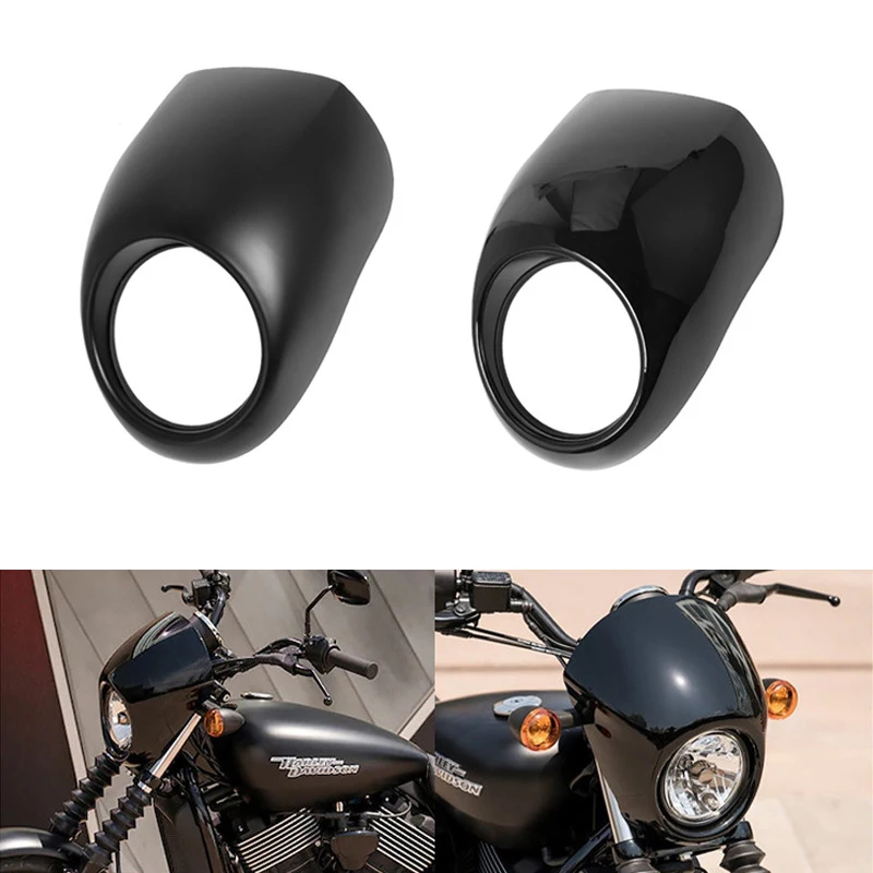 

Front Fork Mount Dyna Sportster Motorcycle parts Black Headlight Grill Fairing Cover ABS Plastic Windshield For Harley 883 1200