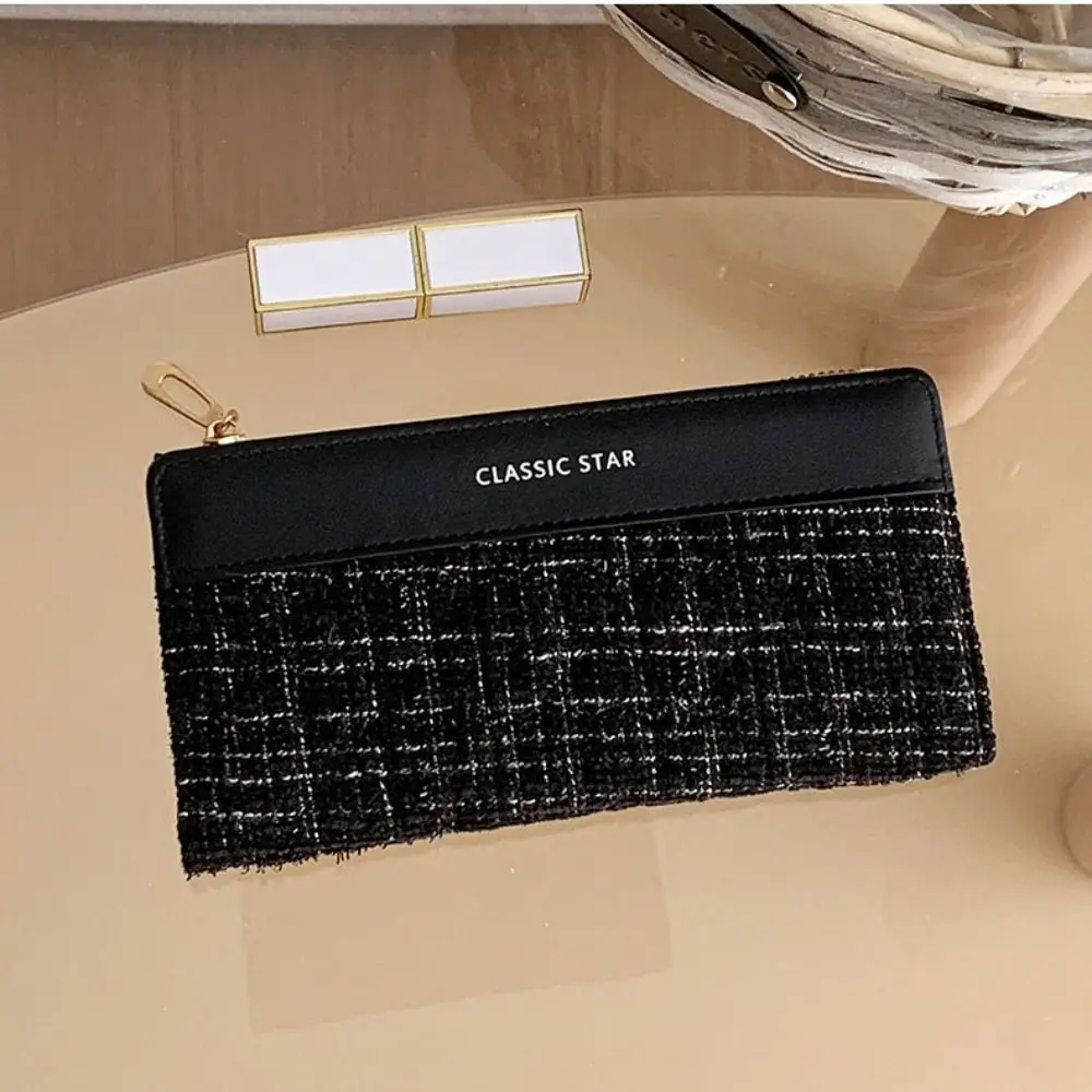 Versatile Portable Women Long Wallet Printed Card Pouch Multiple Cards Purse Multiple Card Classic Clutch Money Bag School