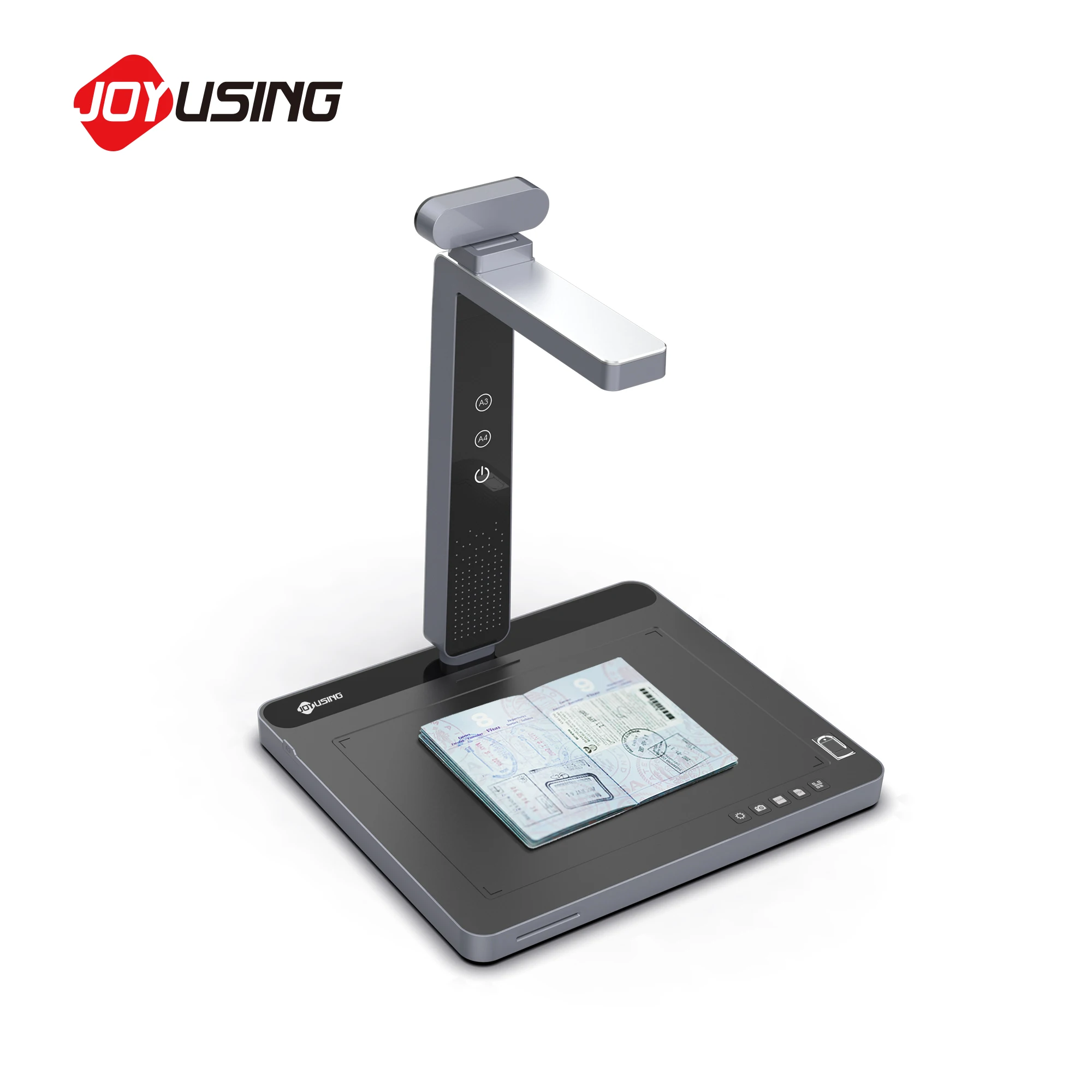 Portable Flatbed Scanner with Face Camera Document Camera A4 OCR USB Interface Stock Passport Scanner ID Card Scanner
