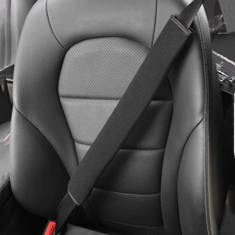 Universal Fit Soft Fleece Car Seat Belt Pads Cover, Safety Belt Shoulder Cushion Protector Cotton Interior Accessories