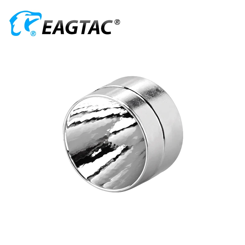 20.3mm(D) x 17.45mm(H) 5.2mm Emitter Hole Light Orange Peel Aluminum Reflector For EAGTAC P20A2 P20C2 XML2 XPG2 Nichia SST20 LED