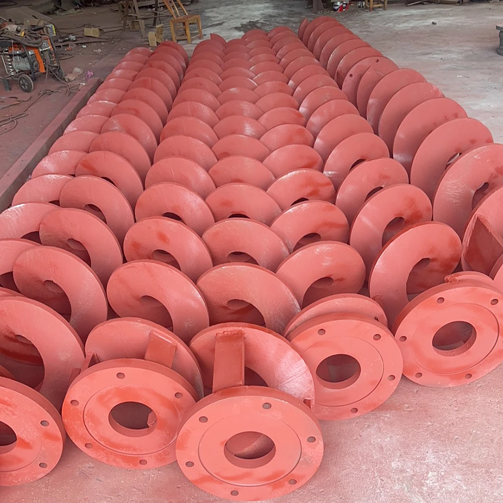 Custom Stainless Steel Shaftless Screw Conveyor Cast Spiral Blades Wear-Resistant Industrial Conveying Components for Engineerin