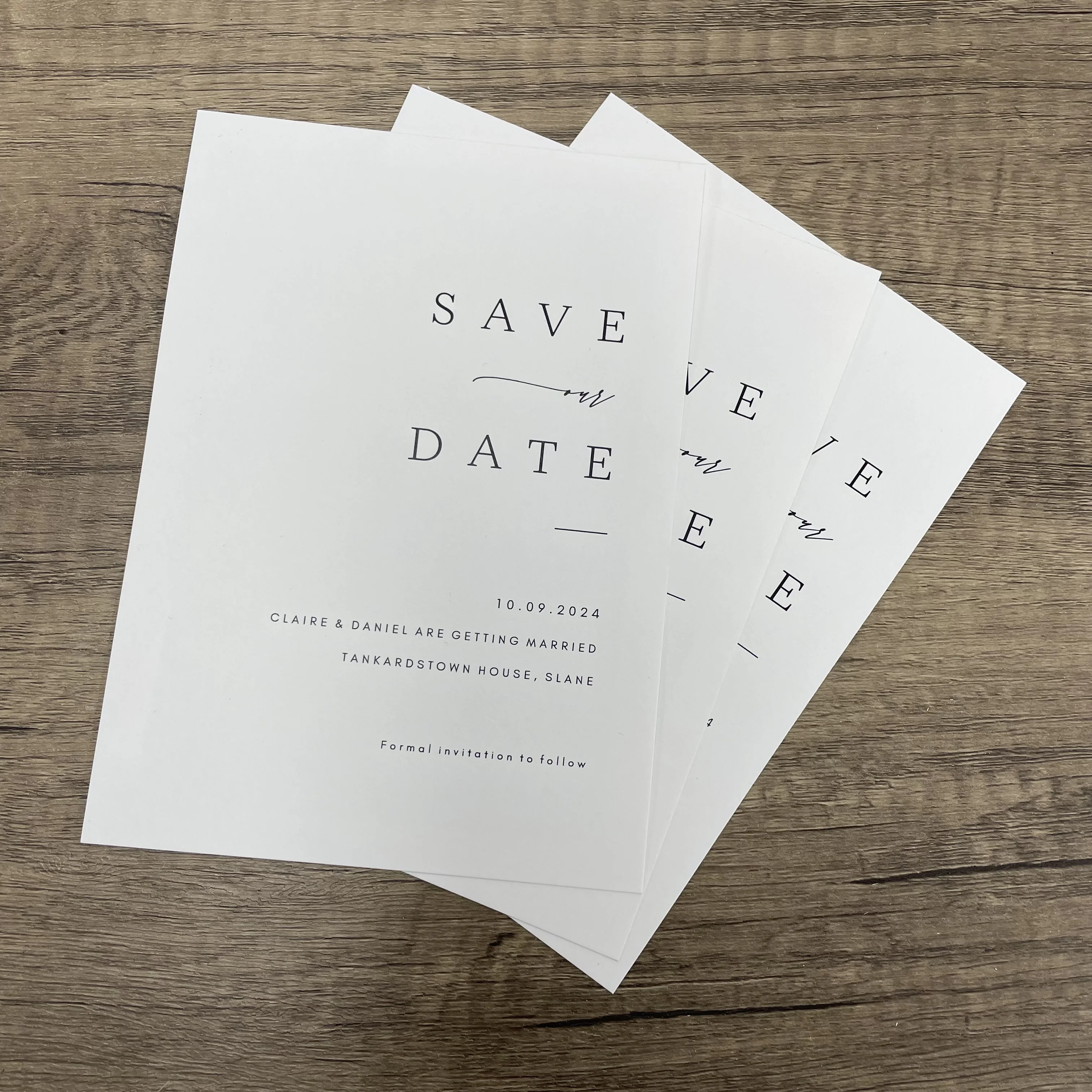 Elegant Save the Date， Custom Modern Simple Save the Date Card.