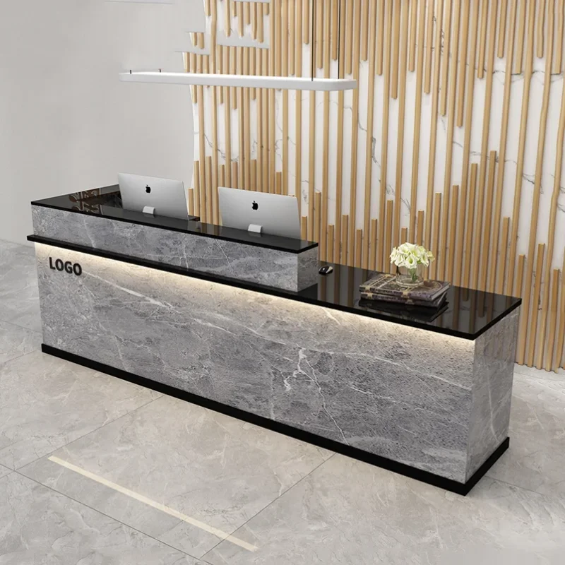 Salon Beauty Reception Desks Decoration Checkout Counter Reception Desks Beauty Salon Mostrador Negocio Commercial Furniture