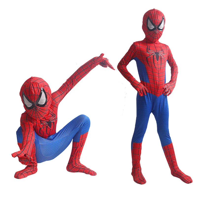 New Superhero Spiderman Kids stitch Costume Set Iron Miles Amazing  Halloween Outdoor Play Cosplay Bodysuit for Boys and Girls