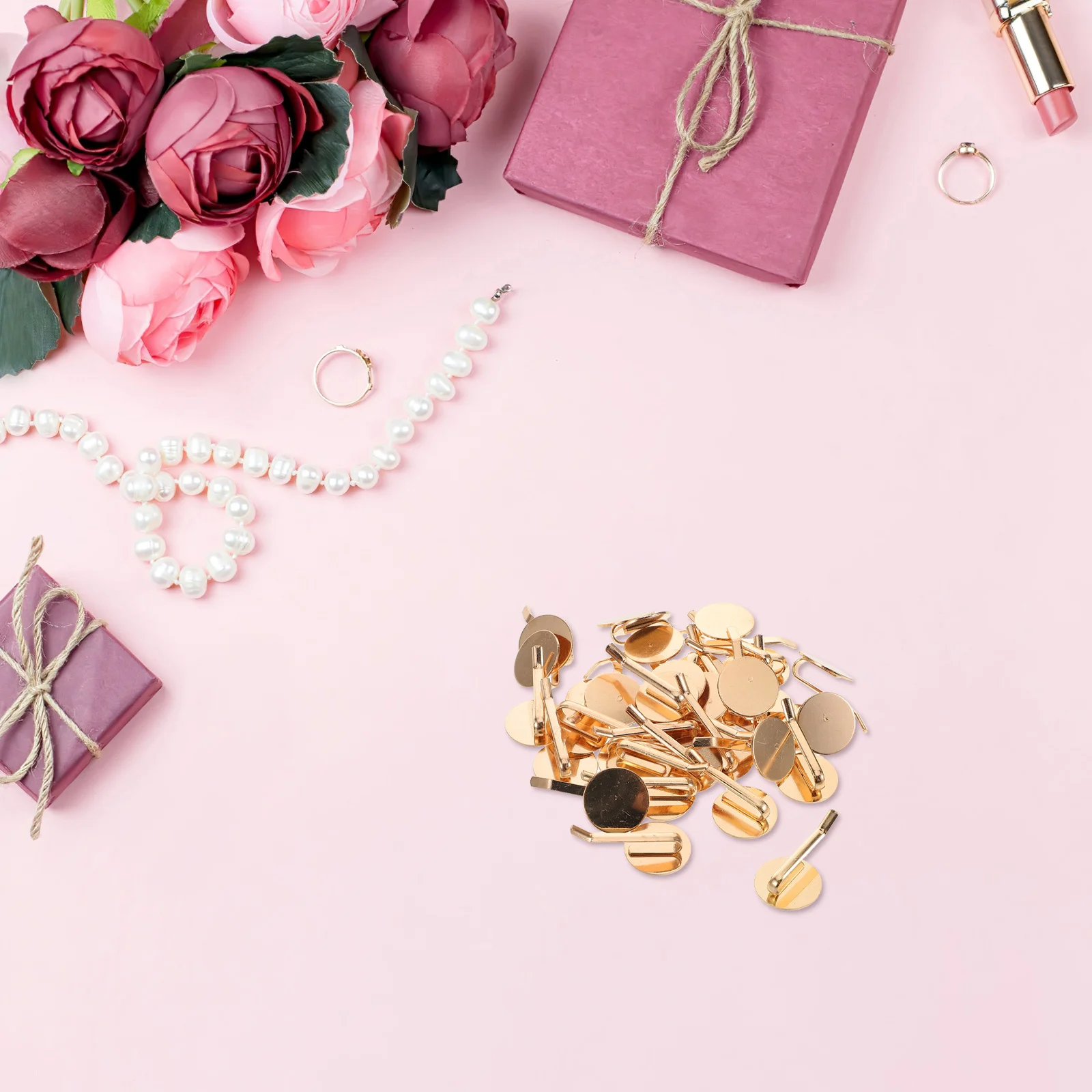 

50pcs Vintage Pins For Women Smooth Metal Chignon Hairpin Set U-Shaped Bun Holder Styling Diy Accessories Chinese Style Hair