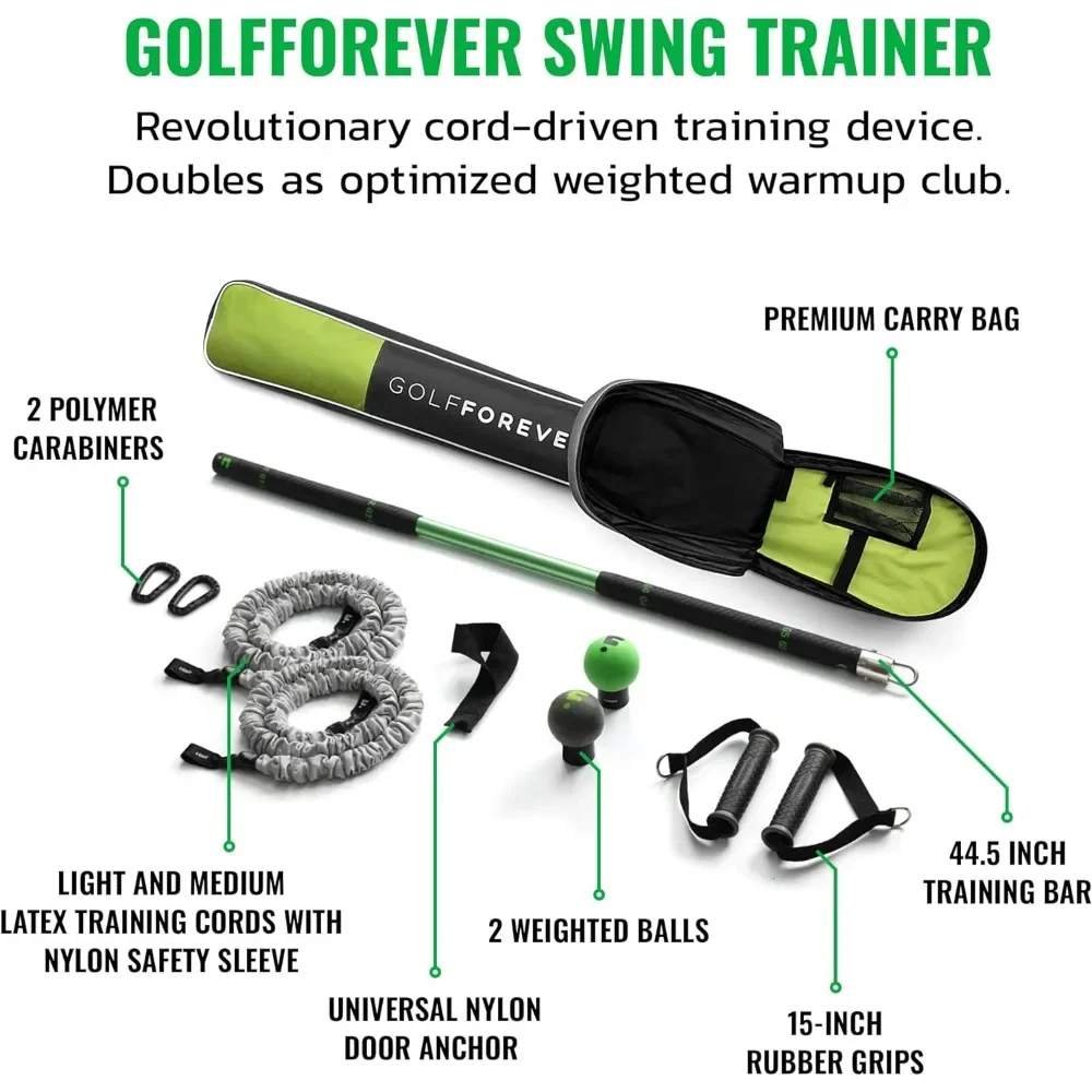 Golf Swing Trainer Aid as seen in Netflix Full Swing | Official Premium Golf Training Equipment of PGA Tour | Proven