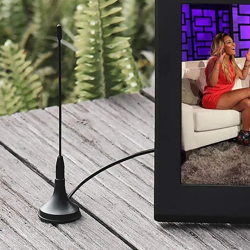 Digital Indoor TV Antenna Digital Antenna HD Antenna Signal Booster Television Antenna HDTV Antenna 1.5M Indoor Mini Antenna