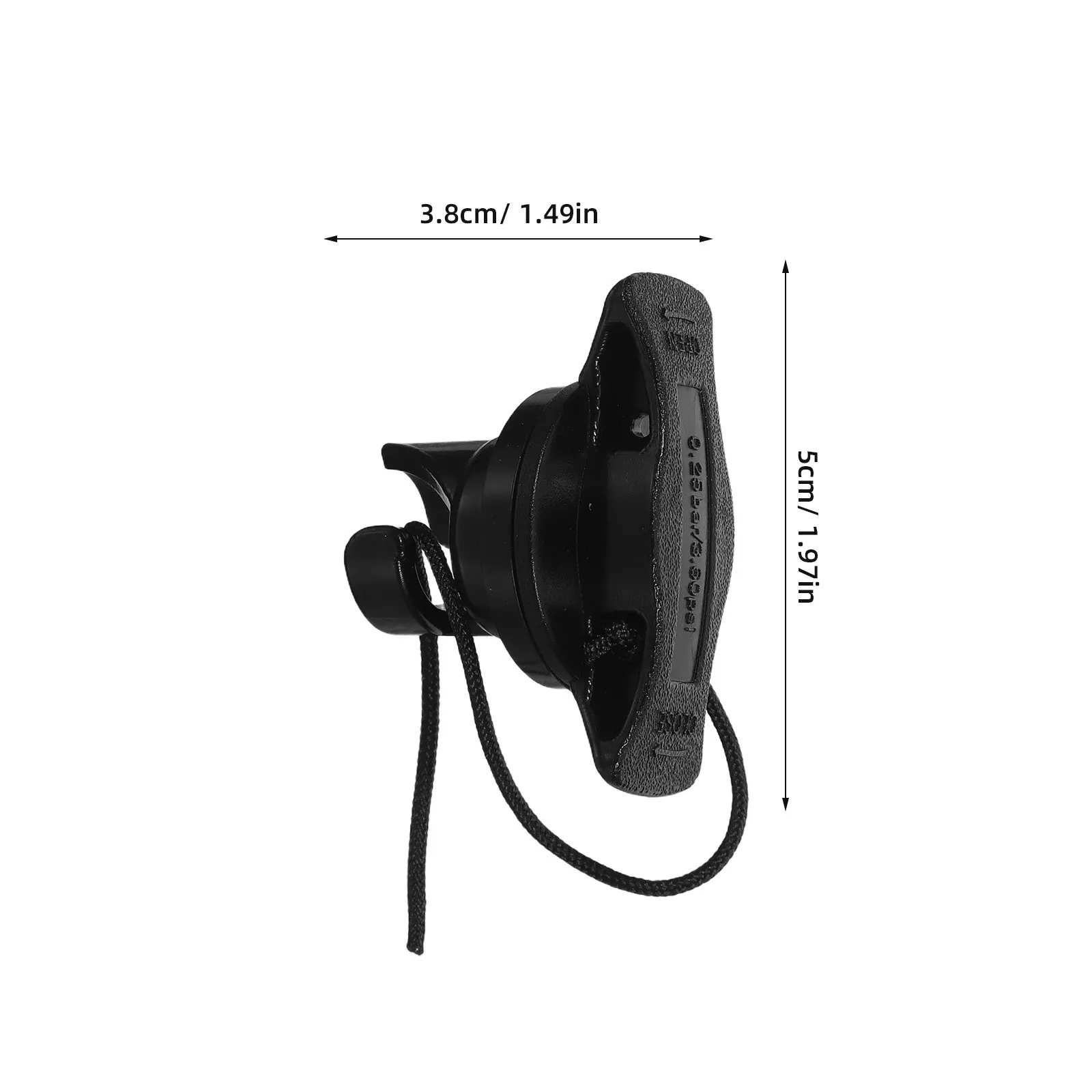 2Pcs Kayak Air Valve Cover Black PVC Double Seal Caps Attached String Rapid Inflation Deflation Boat Valve Replacement