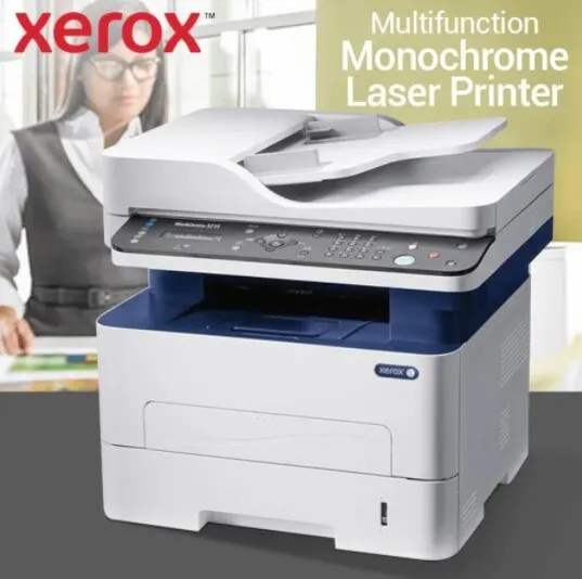 Xerox 3025NI Wifi multifunctional laser printer, print scan copy fax, monthly, 15,000 pages, home and office printer white color