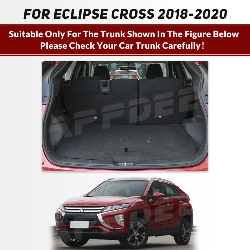 Car Trunk Mat For Mitsubishi Eclipse Cross 2018 2019 2020 Custom Car Accessories Auto Interior Decoration