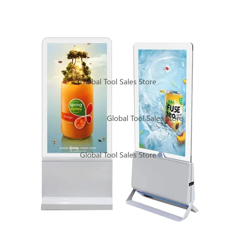 

55-дюймовый OLED прозрачный вертикальный двусторонний рекламный медиаплеер киоск