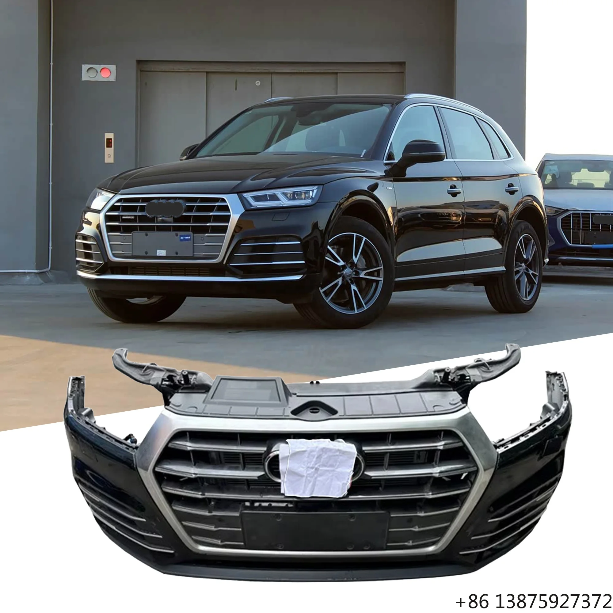 

Front Bumper Assembly with radiation for Q5/Q5L 2018-2020 B9 FY Body Kit Original Front Nose Cut