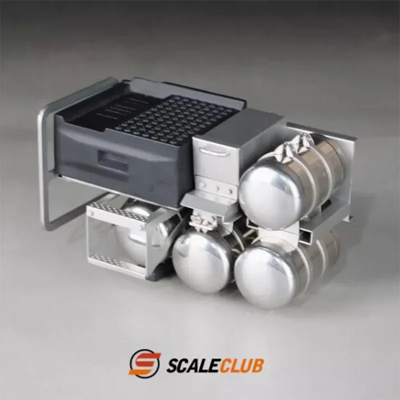 RC 1/14 Metall-Batteriekasten für Tamiya Hydraulikbagger, Lader, Muldenkipper, für BENZ MAN VOLVO Anhänger, Kipper, DIY-Teile – Detail 1