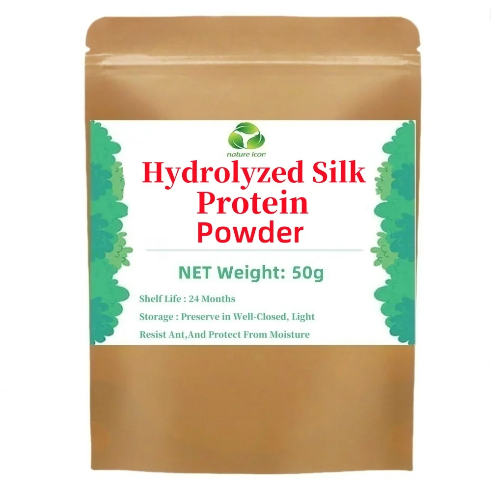 Hot Supply 99% Hydrolyzed Silk Protein Powder ,silk Fibroin For Moisturizing, Brightening And Improving Skin Perception