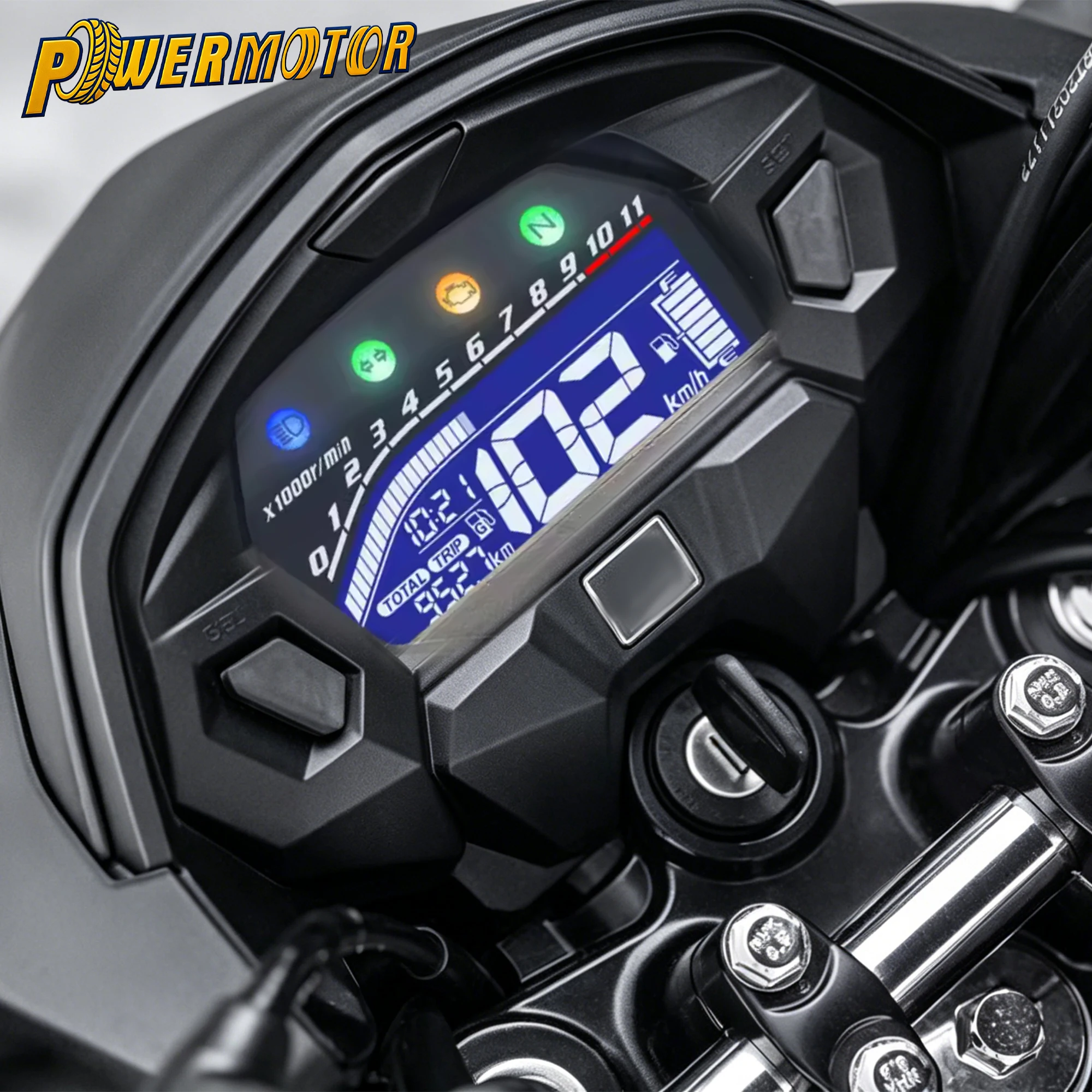 Painel Digital LCD para Motocicleta Honda CG160 Titan EX Fan Cargo 160 2015-2022, Velocímetro, Tacômetro, Odômetro, Medidor de RPM
