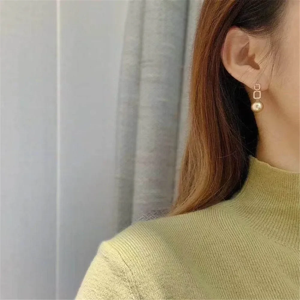 

925 Stamped Alloy Gold Plating Pearl Earrings Setting DIY Jewelry Findings, Craft Supplies Handmade Earrings Accessory No Pearl