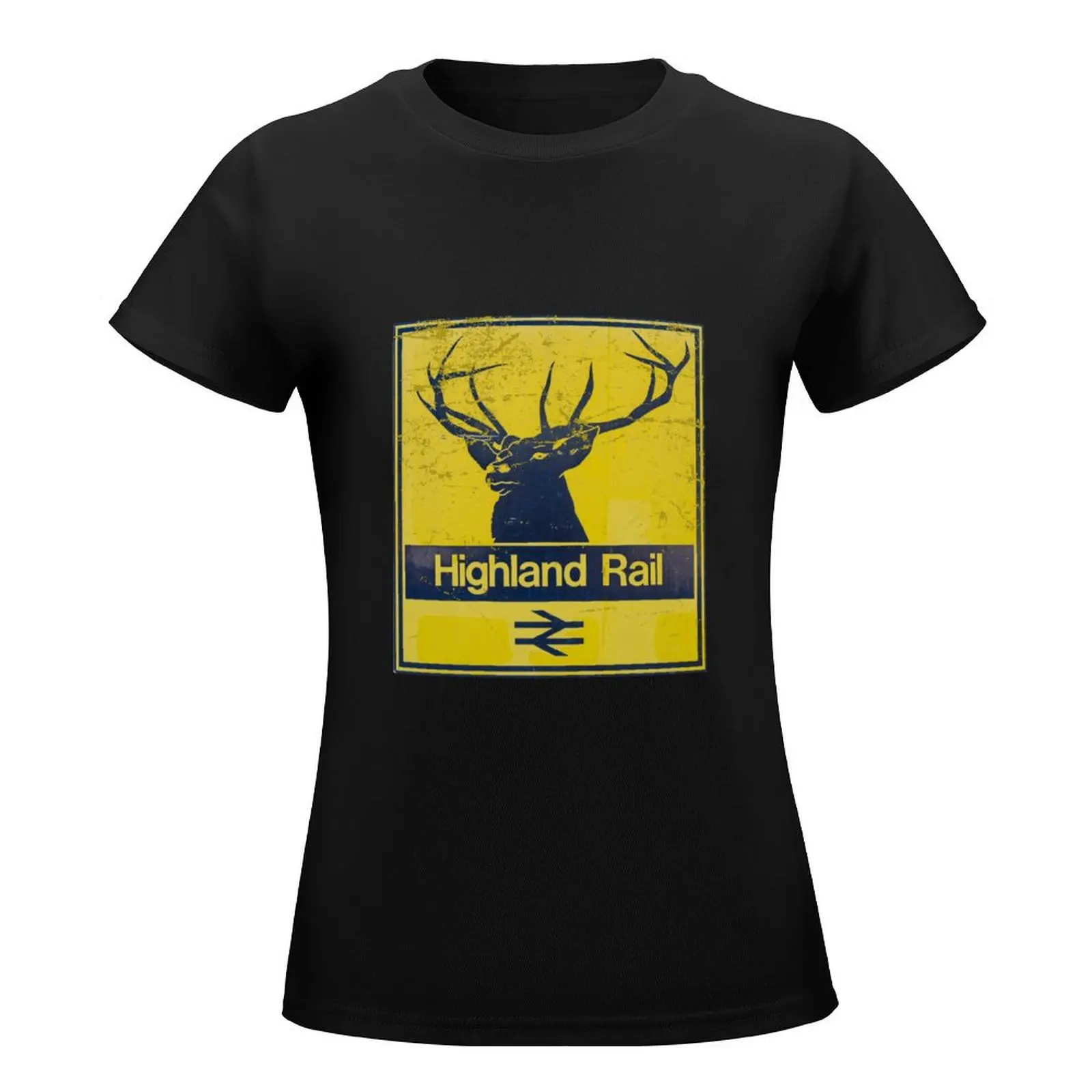 Highland Rail logo T-Shirt funny Female clothing tops Women