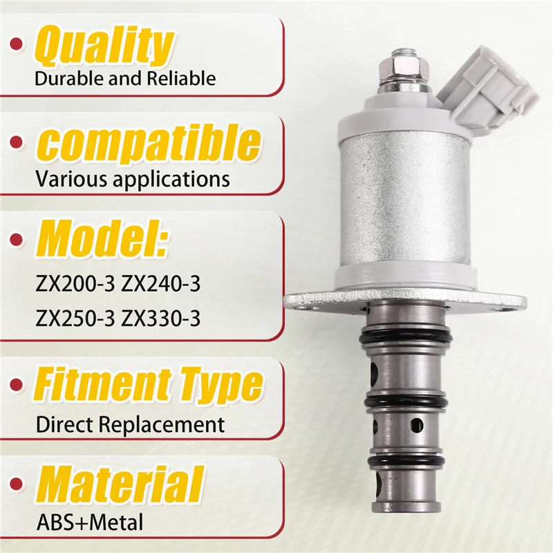 AAAC- 9258047 9239590 9246518   ปั๊มไฮดรอลิกโซลินอยด์วาล์วสําหรับ Hitachi ZAXIS ZX200-3 ZX240-3 ZX250-3 ZX330-3 อะไหล่รถขุด