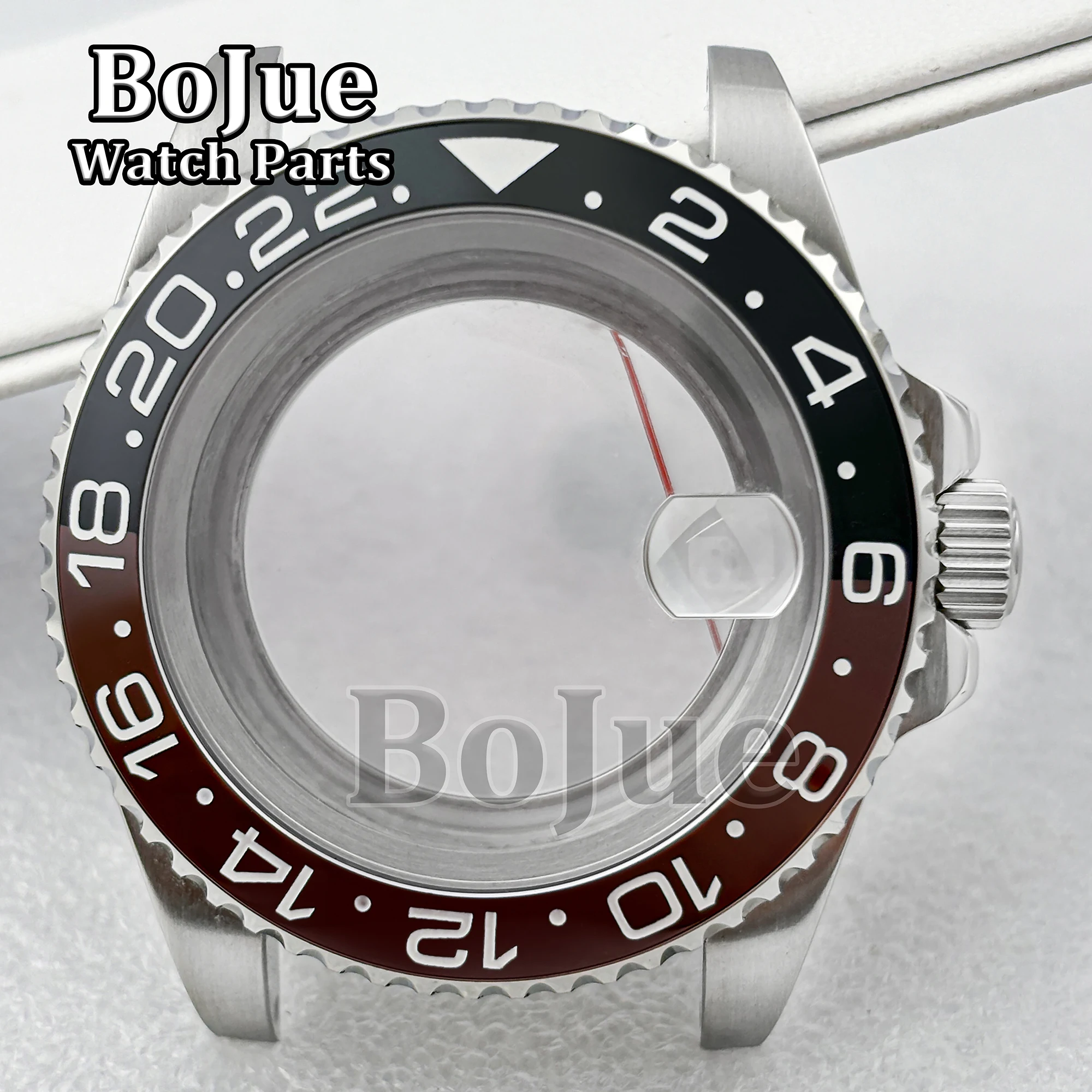 40mm 100M Waterproof NH34 NH35 NH36 Watch Case Stainless Steel Watch Parts for GMT master 120clicks Bezel Glass Bottom