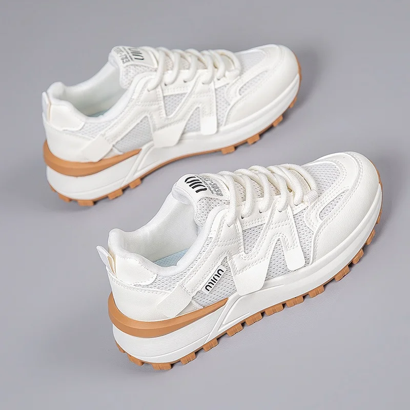 

Women Shoes 2025 New Autumn Trendy Brand Torre Female Thick Sole Increased Casual Flow Reflective Sports Running Trendy Shoes