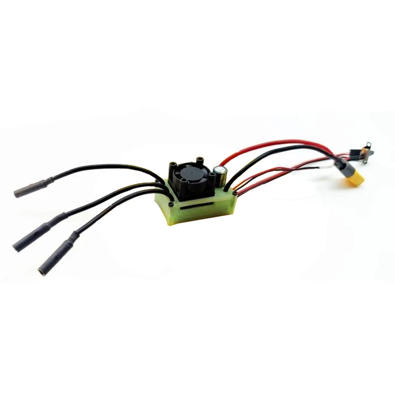 AM32 80A Brushless ESC for RC Crawler Vehicle Model Simulate FOC Vector Control Support Sine Start Free Adjustment Parameters