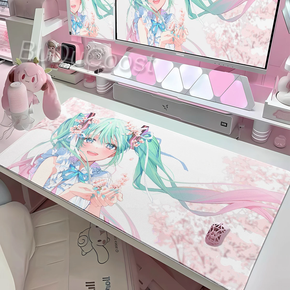 Pc Gaming Hatsune Miku - 데스크 액세서리 귀여운 애니메이션 마우스 패드
