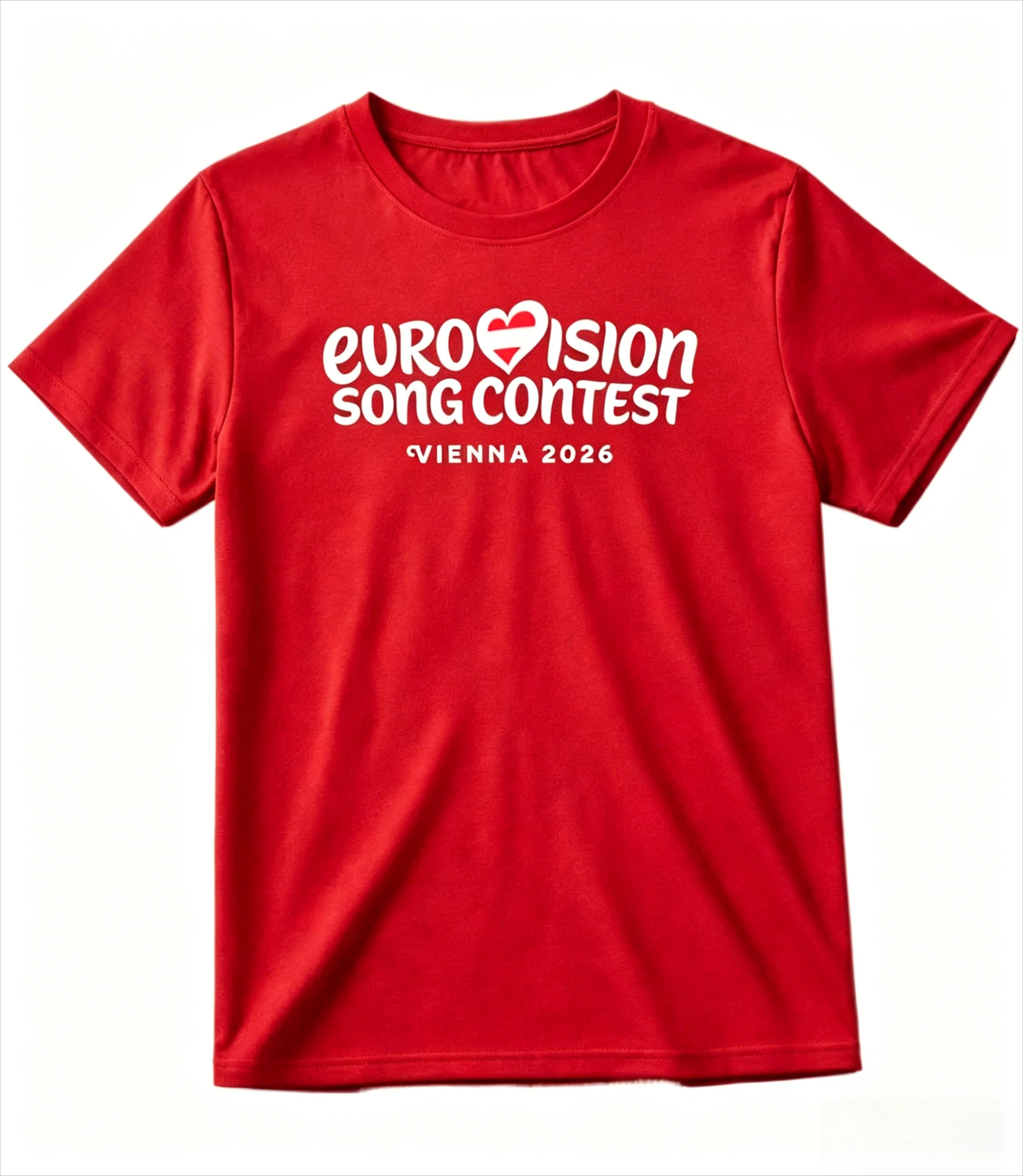 New Logo Vienna Eurovision 2026  Austria Song Contest Spring/summer Fashion Casual T-Shirt Cotton Short-sleeved