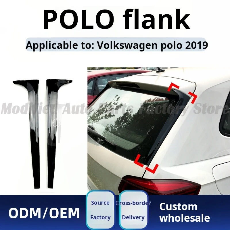 

Applicable To 2019 Volkswagen Polo Polo MK6 Flank Tail Spoiler Car Sticker Exterior Modification Accessories