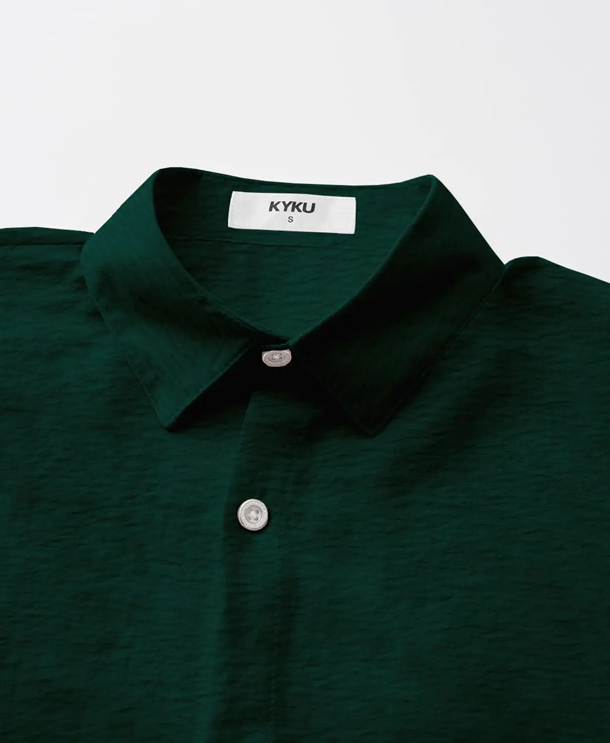 เสื้อเชิ้ตผู้ชาย KYKU แขนสั้น ติดกระดุม สไตล์ลำลอง สำหรับฤดูร้อน ชายหาด และวันหยุด