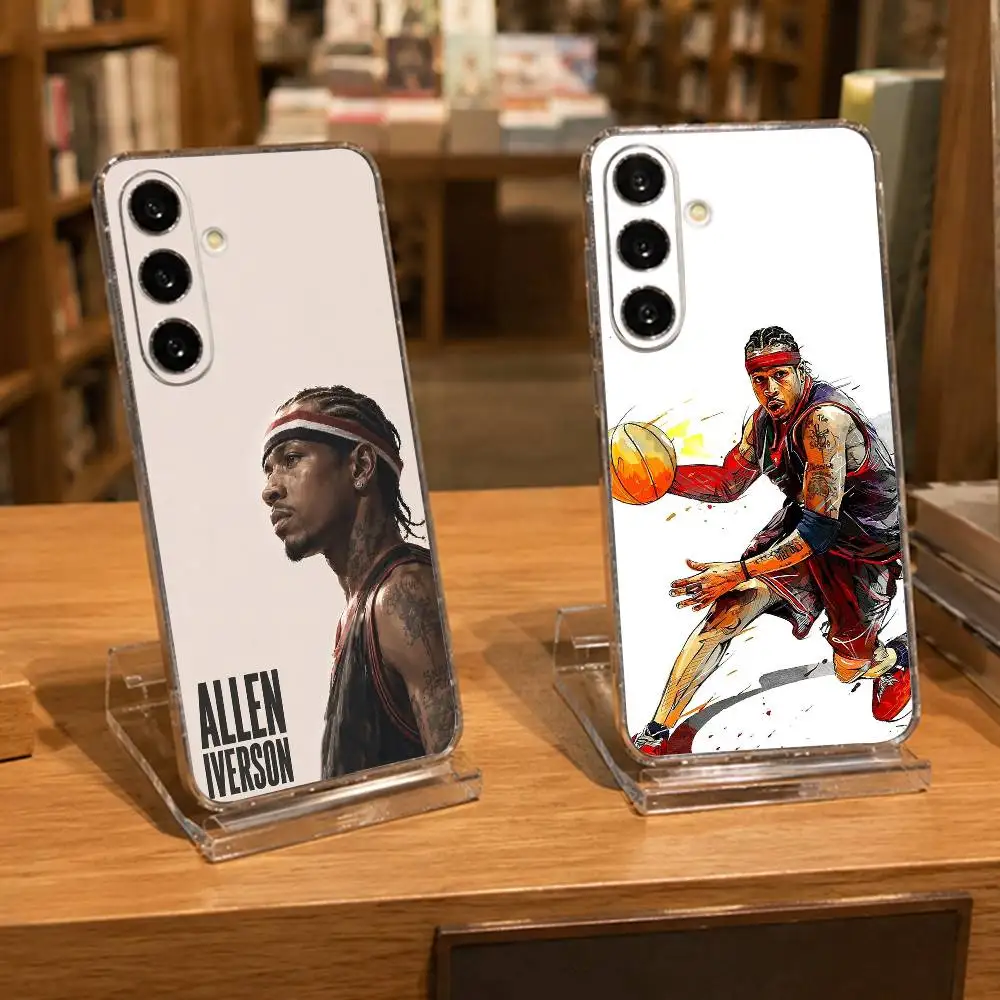 Answer A-Allen Iverson Phone Case For Samsung A71, A70, A52, A51, A40, A30, A20 Transparent Cover