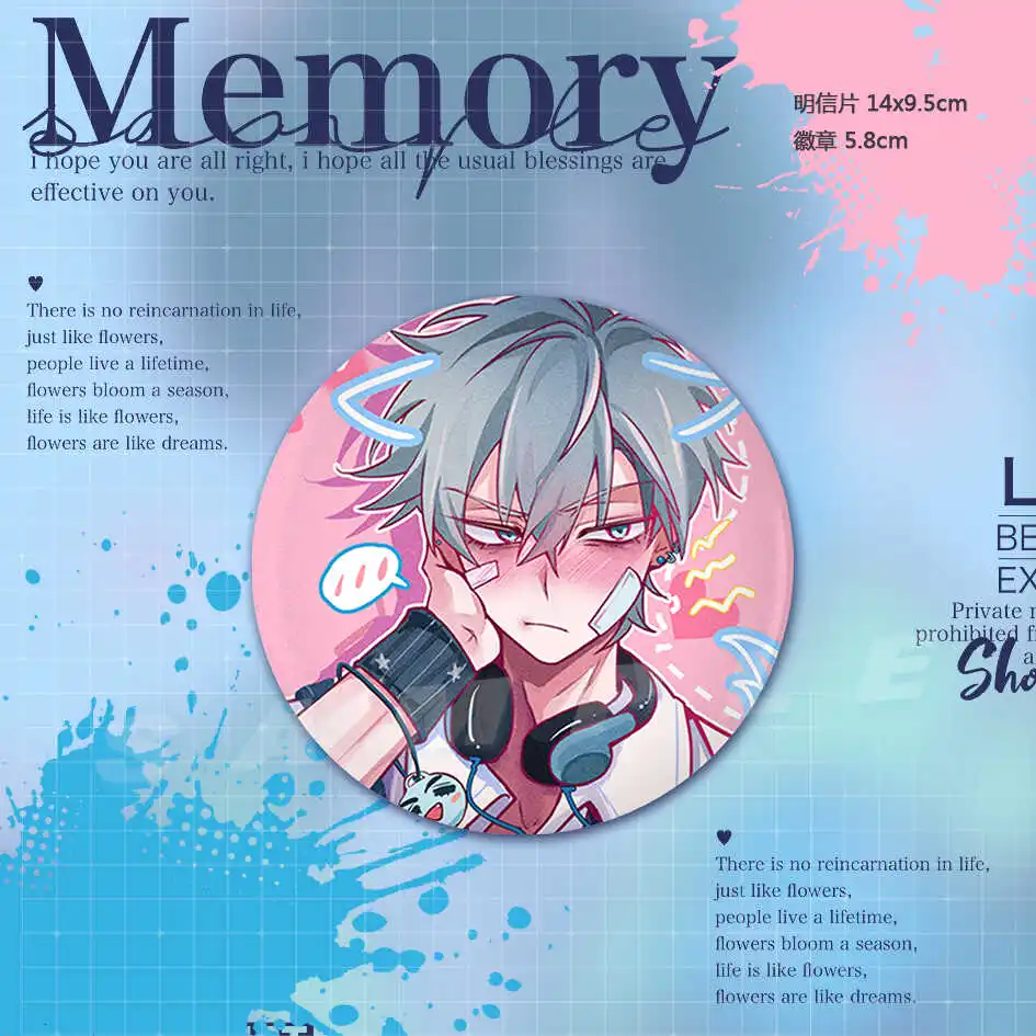 Anime Alien Stage Ivan Till Cosplay Cartoon Postcard Badge Emblem Pendant Brooch Mascot Ornament Ambitus Derivative  Gift