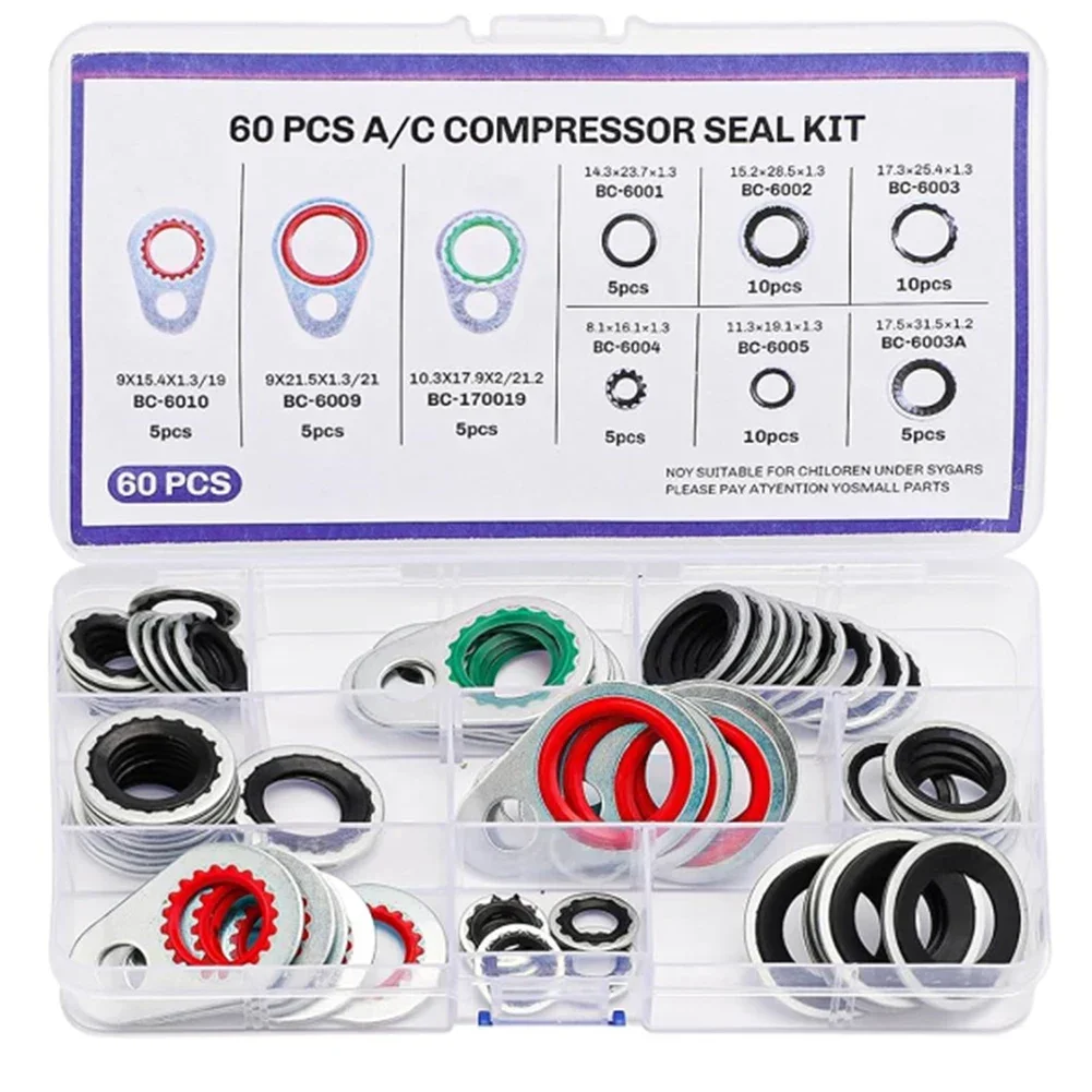 

Automotive Compressor Gasket Sealing Rubber Ring Essential for Efficient Air Conditioning Function in Vehicles 9 Sizes