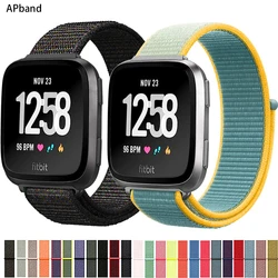 Nylon Strap for Fitbit Versa 3 4 band Smart watch replacment Watchband Sport Loop Correa Bracelet Fitbit Sense band