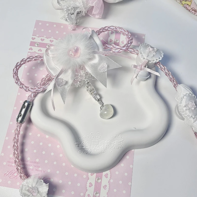 واحد كريستال النحاس مخصص الطيران كابل توصيل قسم كامل مضيئة DIY 8k نوع-c مخصص المغناطيسي التبديل لوحة المفاتيح كابل