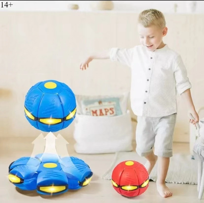 

Elastic Stomping Ball Flying Saucer Ball Deformed Bouncing Ball Children's Birthday Gift Elastic Ball Outdoor Ball Strong Body