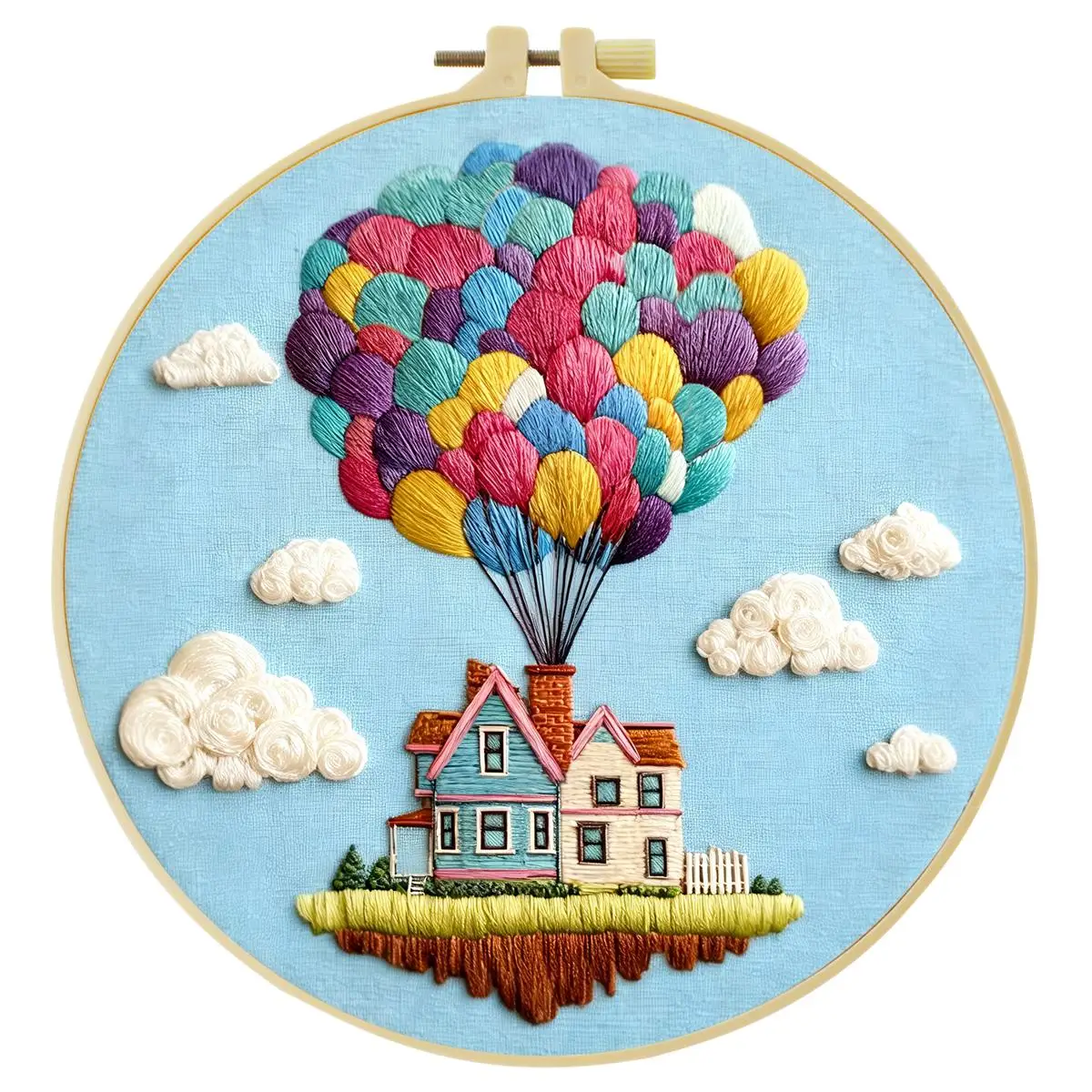 1 Stück 20X20CM/15X15CM 7,87/6,3 Zoll Das Magische Schulbus-Stickerei-Starter-Kit DIY-Kit DIY-Stickerei-Set Handarbeiten Nähkunst – Detail 5