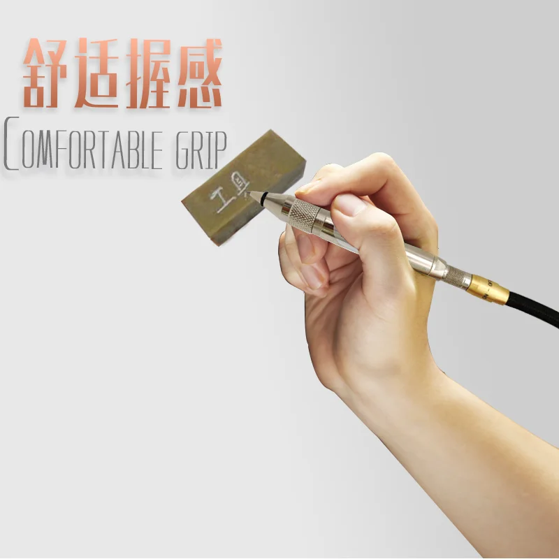 Pneumatic Engraving Pen At-6062, Engraving Pen, Air-Operated Engraving Pen Machine, Ultrasonic Air-Polishing Metal Pen
