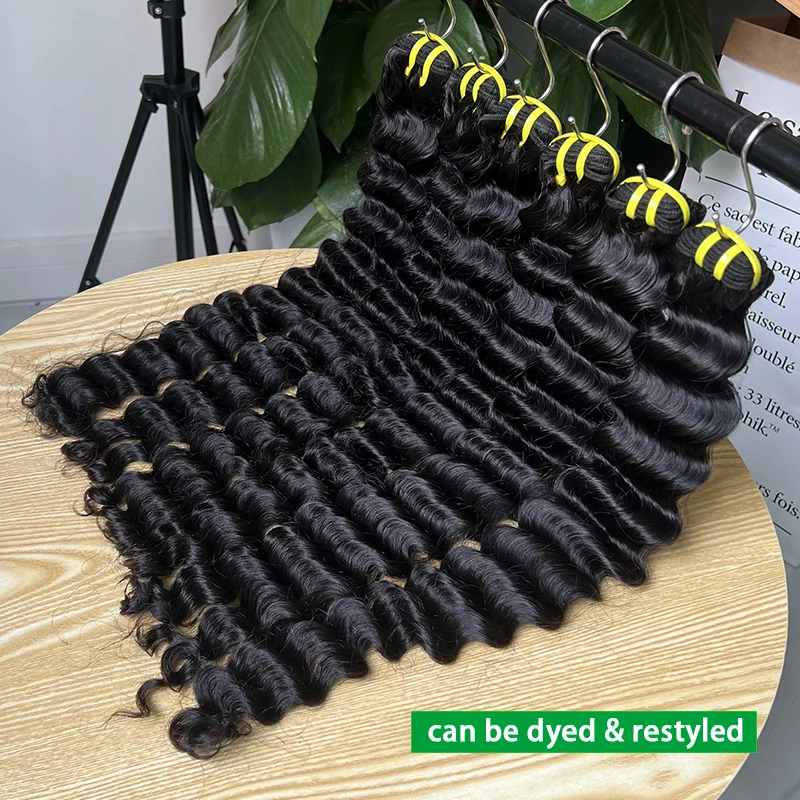 15A حزم موجة عميقة الخام عذراء 100% الشعر البشري 10-30 بوصة مجعد الشعر غير المجهزة النسيج حزم الشعر ملحقات موجة فضفاضة