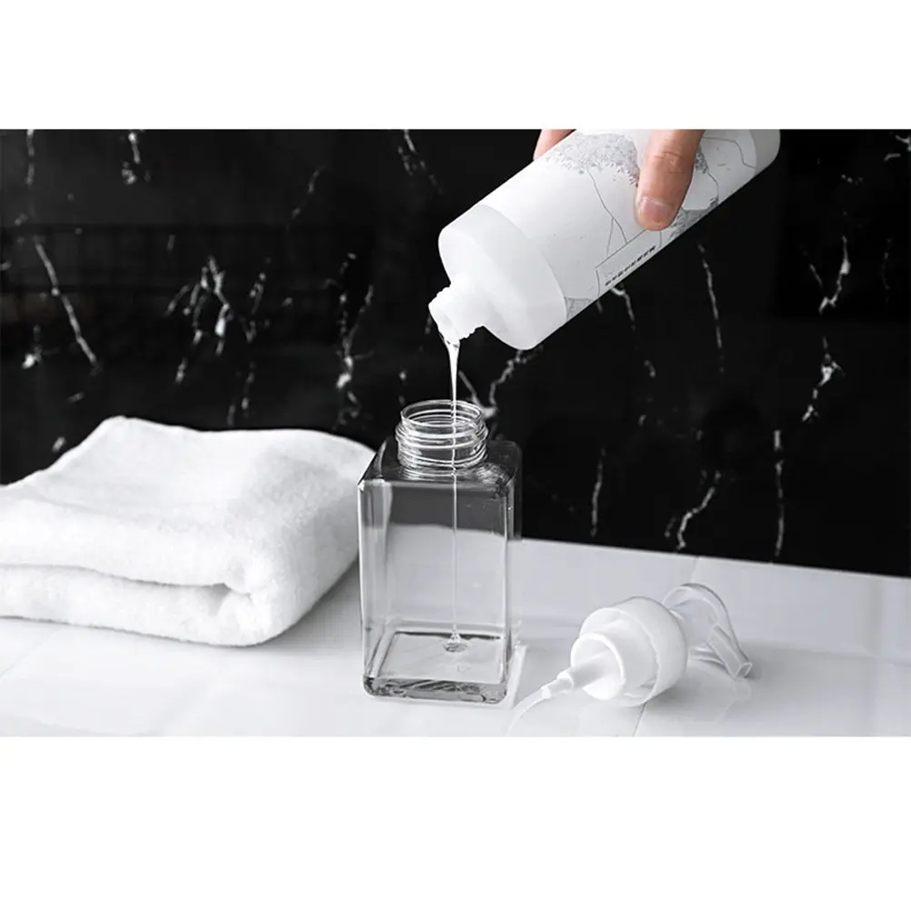 2Pcs Premium PP Bubbler Bottles 250Ml 400Ml Lightweight Reusable Travel Facial Cleanser Shampoo Shower Gel Empty
