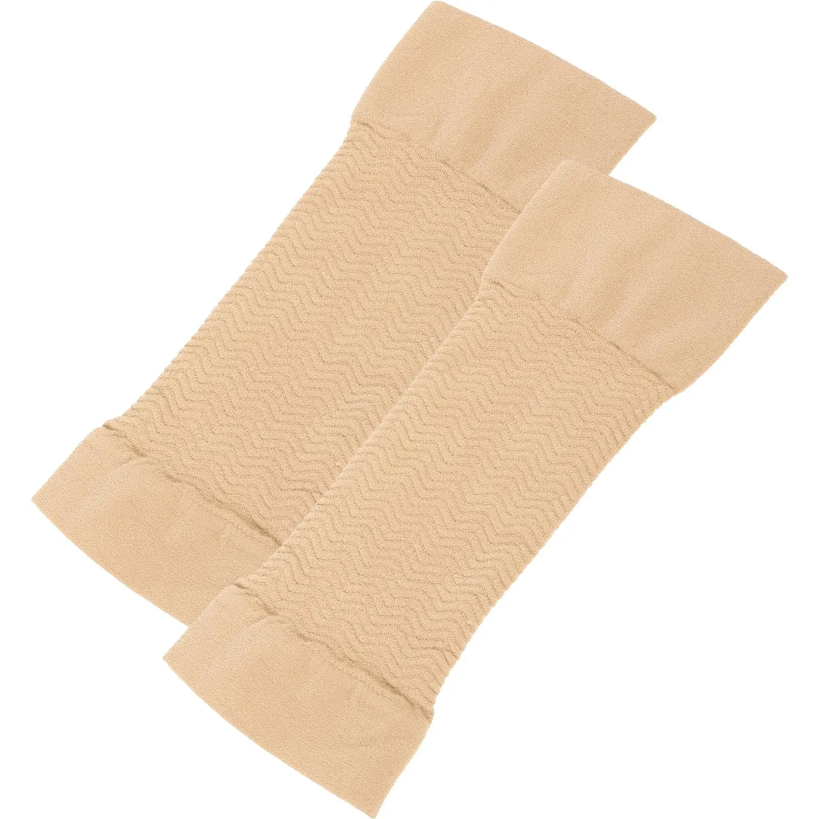 

1 Pair Elastic Compression Arm Sleeves Slimming Improve Shaper Sleeve Protective Upper Arms Shaper Sleeve for Fitness (Beige)