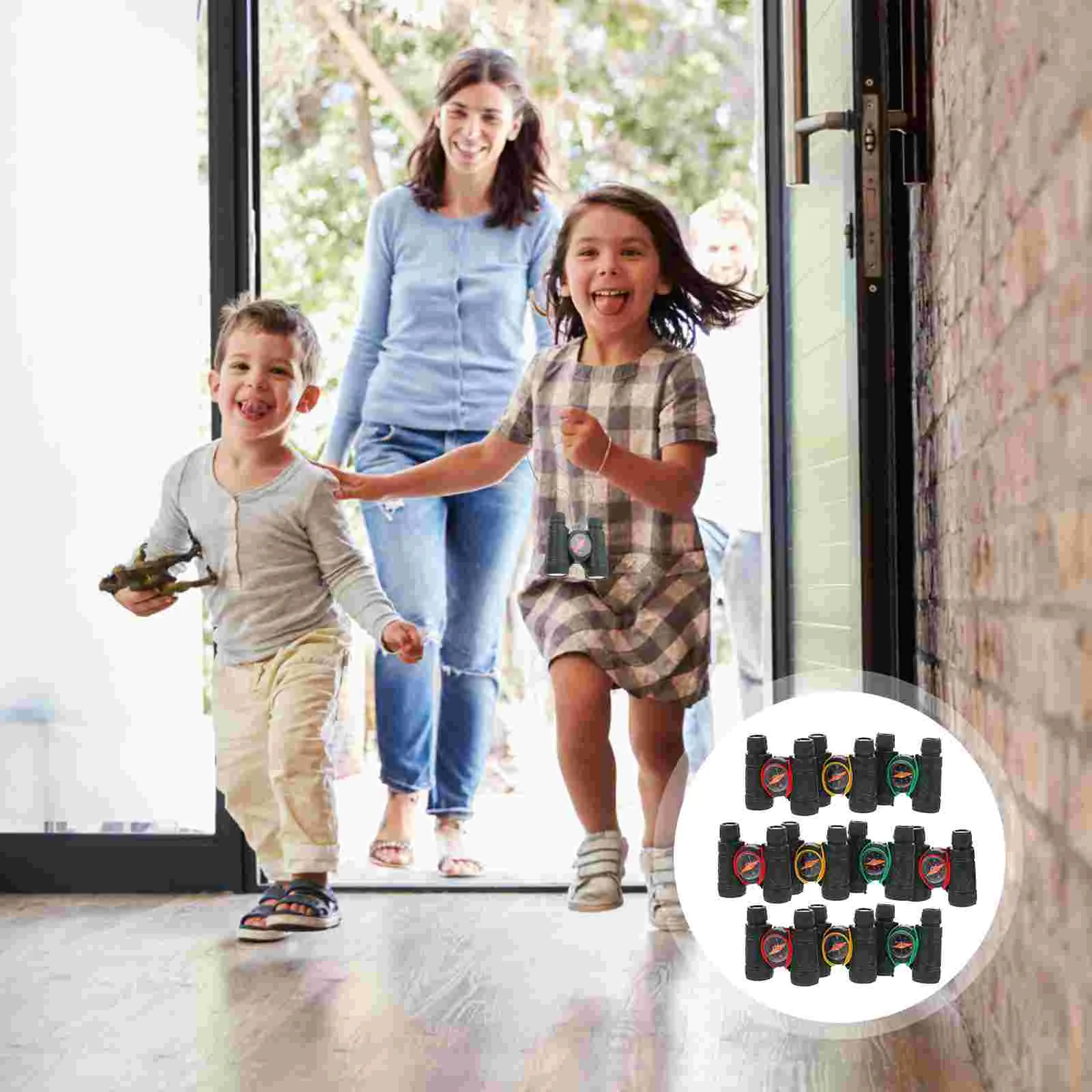 

10 PCS Toys for Girls Children’s Telescope Outdoor Mini Compass Camping 75X8X85CM with Black Hiking