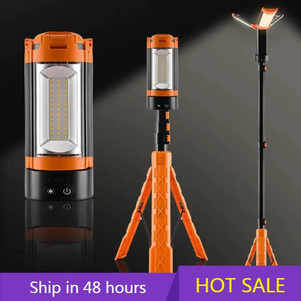 

POWER LEAP Camping Light with Adjustable Height Rechargeable Camping Lantern with Telescoping Bracket Waterproof Tent for Hiking