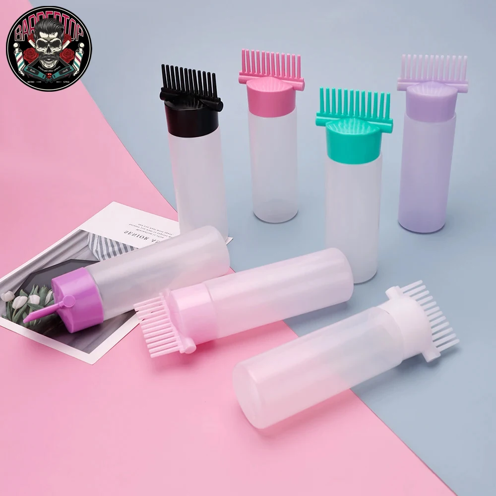 

Portable Scalp Applicator Liquid Comb Hair Dye Refillable Applicator Brush Oil Comb Bottles Applicator Hair Color Styling Tool